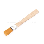 Bristle Paint Brush, Wood Handle, Blanched Almond, 13x1.5x0.5cm(TOOL-WH0134-34B)