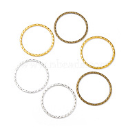Tibetan Style Linking Rings, Circle Frames, Nickel Free, Mixed Color, 38.5x38.5x2mm(X-LF10846Y-M-NF)