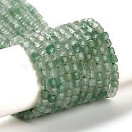 Natural Green Aventurine Beads Strands, Faceted, Square, Grade AA, 2~2.5x2.5x2.5mm, Hole: 0.8mm, about 160pcs/strand, 15.43''~15.55''(39.2~39.5cm)(G-Q002-C01-01)