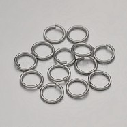 Brass Open Jump Rings Jump Rings, Platinum, 18 Gauge, 8x1mm, Inner Diameter: 6mm, about 3570pcs/500g(KK-E647-06P-8mm)