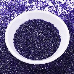 MIYUKI Delica Beads, Cylinder, Japanese Seed Beads, 11/0, (DB0277) Transparent Cobalt Luster, 1.3x1.6mm, Hole: 0.8mm, about 10000pcs/bag, 50g/bag(SEED-X0054-DB0277)