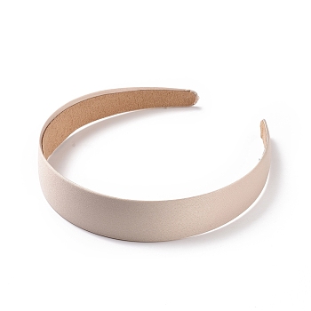 Wide Cloth Hair Bands, Solid Simple Hair Accessories for Women, Creamy White, 145x130x28mm