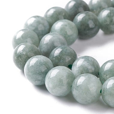 Natürliche weiße Jade Nachahmung birmanischen Jade Perlen Stränge(G-I299-F09-8mm)-3
