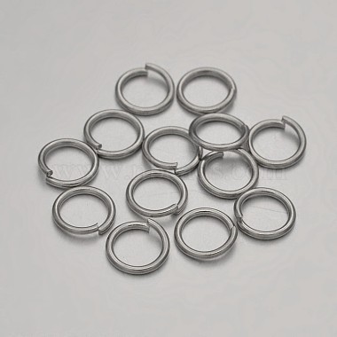 Platinum Ring Brass Close but Unsoldered Jump Rings