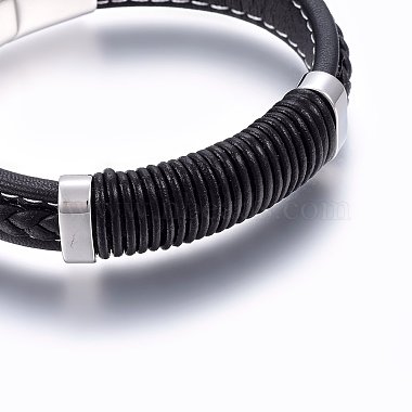 Leather Cord Bracelets(BJEW-E345-09P)-2