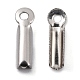 201 Stainless Steel Fold Over Crimp Cord Ends(STAS-R055-07)-3