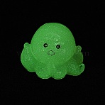 Luminous Resin Octopus Display Decoration, Micro Landscape Decorations, Glow in the Dark, PeachPuff, 14.5x18.5x14~14.5mm(RESI-WH0038-09D)