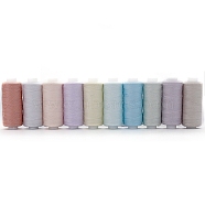 10 Colors Polyester Sewing Thread, Mixed Color, 260x60x27mm, 10pcs/set(PW-WG4C286-04)