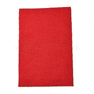Cotton Flax Fabric, Sofa Cover, Garment Accessories, Red, 29~30x19~20x0.07cm(DIY-WH0199-13I)