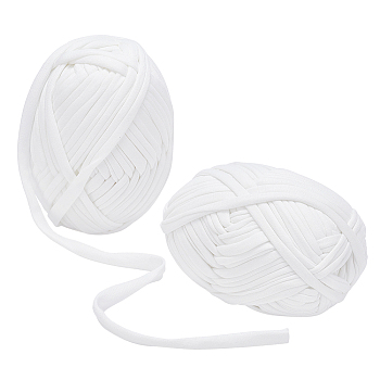 Polyester Cords, White, 20~25mm, 28.5~30m/roll