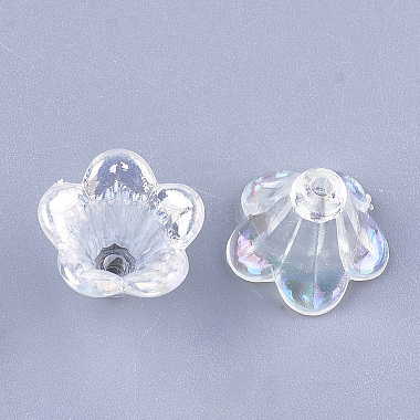 Transparent Acrylic Bead Caps(X-TACR-T007-04A)-2