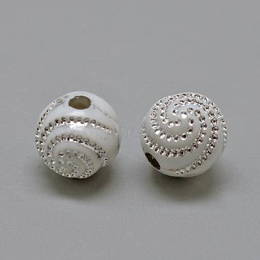 10mm White Round Acrylic Beads