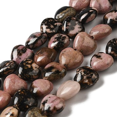 Heart Rhodonite Beads
