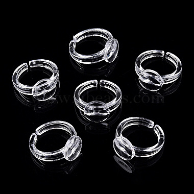 Transparent Acrylic Open Cuff Ring Components(TACR-ZX018-10A)-4