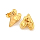 Heart 304 Stainless Steel Ear Studs(EJEW-L290-025G)-2