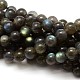 Grade AA Natural Gemstone Labradorite Round Beads Strands(G-E251-33-10mm)-1
