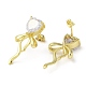 Brass Stud Earrings(EJEW-D109-04G)-2