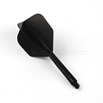 Plastic Dart Shafts Darts Accessory, Black, 78x34x34mm, 3pcs/set(FIND-WH0076-15)