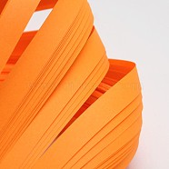 Quilling Paper Strips, Orange, 530x10mm, about 120strips/bag(X-DIY-J001-10mm-B20)