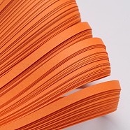 Quilling Paper Strips, Dark Orange, 530x5mm, about 120strips/bag(DIY-J001-5mm-B27)