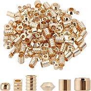 300Pcs Brass Spacer Beads, Bicone, Golden, 4x4mm, Hole: 1mm(KK-FH0003-53)