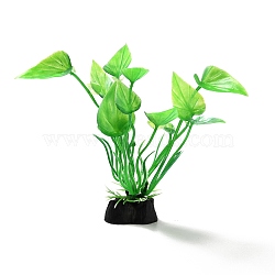 Plastic Artificial Aquatic Plants Decor, for Fish Tank, Aquarium, Lime, 30x20x110mm(DJEW-G025-12A)