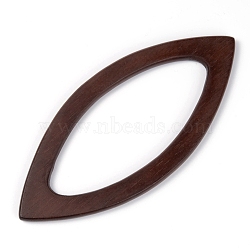 Wooden Bag Handle, for Bag Replacement Accessories, Horse Eye, Coconut Brown, 20.3x9x0.85cm(FIND-WH0065-52A)