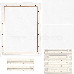 Basswood Assembled Paper Making Frame, with Gauze, Rectangle, PapayaWhip, 340x250mm(DIY-WH0001-73D)