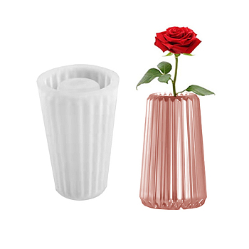 Cone Vase Silicone Molds, for UV Resin, Epoxy Resin Craft Making, White, 105x154mm, Inner Diameter: 85mm