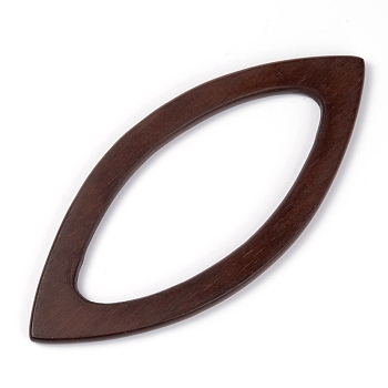 Wooden Bag Handle, for Bag Replacement Accessories, Horse Eye, Coconut Brown, 20.3x9x0.85cm