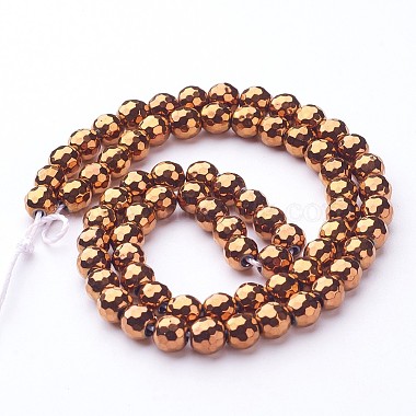 Non-Magnetic Synthetic Hematite Beads Strands(X-G-G092-6mm)-3