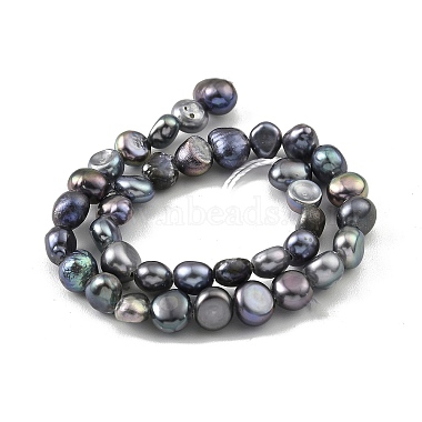 Dyed Natural Cultured Freshwater Pearl Beads Strands(PEAR-A006-03B)-3