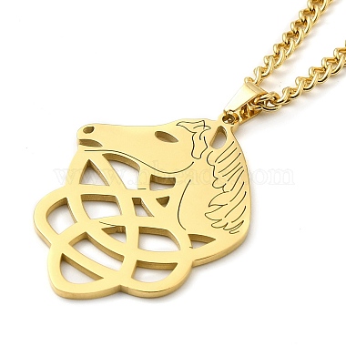 304 Stainless Steel Pendant Necklaces(NJEW-D063-04G)-2