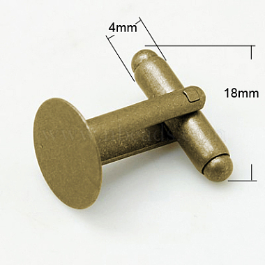 Brass Cuff Button(KK-E106-AB-NF)-2