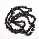 Natural Black Onyx Chip Bead Strands Dyed & Heated(X-G-M205-43)-2