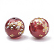 Flower Picture Printed Glass Beads(GLAA-Q071-02)-3
