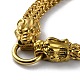 Ion Plating(IP) 304 Stainless Steel Wheat Chain Necklaces(NJEW-P288-15G)-2