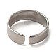 Non-Tarnish 304 Stainless Steel Open Cuff Ring(RJEW-C068-02A-P)-3