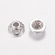 Messing Micro Pave Zirkonia Bead Cap(ZIRC-G122-51P-RS)-1