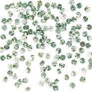 1 Strand Natural Green Spot Jasper Beads Strands, Flat Round/Disc, Heishi Beads, 4.3x2.5mm, Hole: 1mm, about 155pcs/strand, 14.90''(37.85cm)(G-GO0001-22)