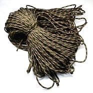 7 Inner Cores Polyester & Spandex Cord Ropes, for Rope Bracelets Making, Olive Drab, 4mm, about 109.36 yards(100m)/bundle, 420~500g/bundle(RCP-R006-041)
