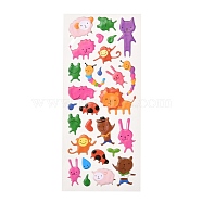 3D Cartoon PVC Bubble Stickers, for Diary, Notebooks, Animal Pattern, 7~36x4~32mm(DIY-A016-01B)