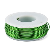 Round Aluminum Wire, Lime Green, 18 Gauge, 1mm, about 23m/roll(AW-G001-03-25)