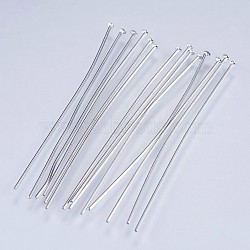 Tarnish Resistant 304 Stainless Steel Flat Head Pins, Stainless Steel Color, 45x0.6mm, 22 Gauge, Head: 1.5mm(STAS-F145-07P-0.6x45mm)