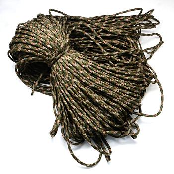 7 Inner Cores Polyester & Spandex Cord Ropes, for Rope Bracelets Making, Olive Drab, 4mm, about 109.36 yards(100m)/bundle, 420~500g/bundle