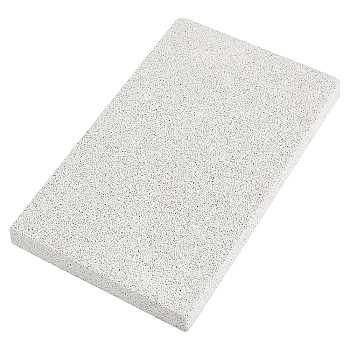 Lava Rock Grinding Stone, Rodent Supplies, Rectangle, White, 24x15x2.3cm