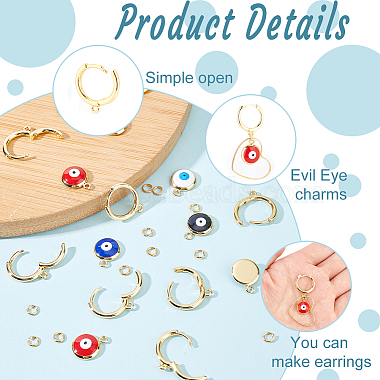 ARRICRAFT DIY Colorful Evil Eye Earring Making Kit(DIY-AR0002-84)-4