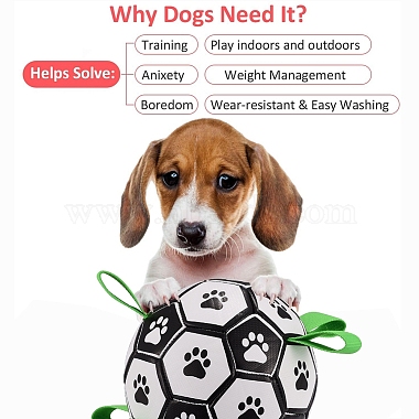 (дефектная распродажа для окрашенного лица) футбольный мяч для собак с язычками для захвата(AJEW-XCP0001-97)-8