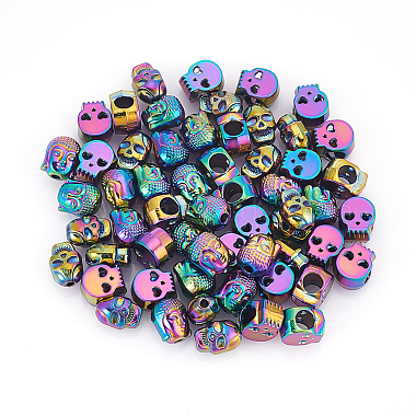 30Pcs 3 Style Rack Plating Alloy European Beads(PALLOY-NB0003-86)-7