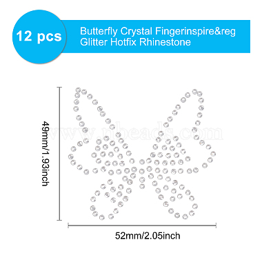 Fingerinspire glitter hotfix горный хрусталь (термоклей на спине)(DIY-FG0001-47)-2